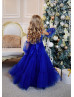 Royal Blue Tulle Flower Girl Dress Holiday Dress